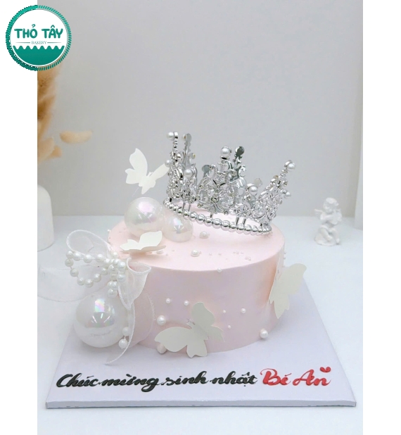 Bánh Kem tone hồng đơn giản dành cho nữ