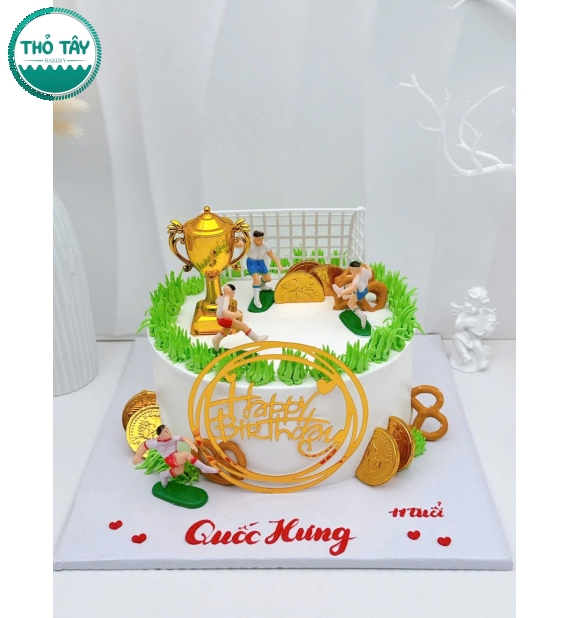 Bánh kem dành cho bé trai yêu thích bóng đó lên 11 tuổi