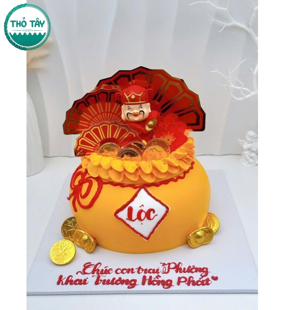 Bánh Kem chúc mừng năm mới 2026 chữ lộc