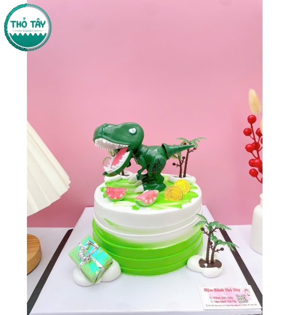 Bánh kem dành cho bé trai yêu thích khủng long hot 2026