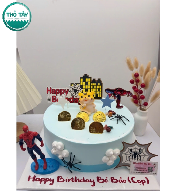 Bánh kem người nhện dành cho bé trai hot