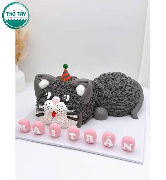 Bánh kem tặng cho bé gái tạo hình con vật theo chủ đề