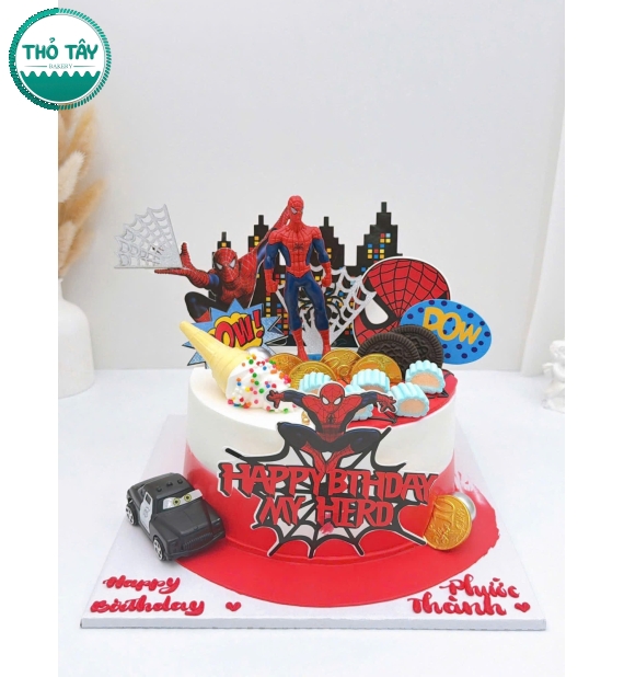 Bánh kem người nhện dành cho bé trai hot 2026
