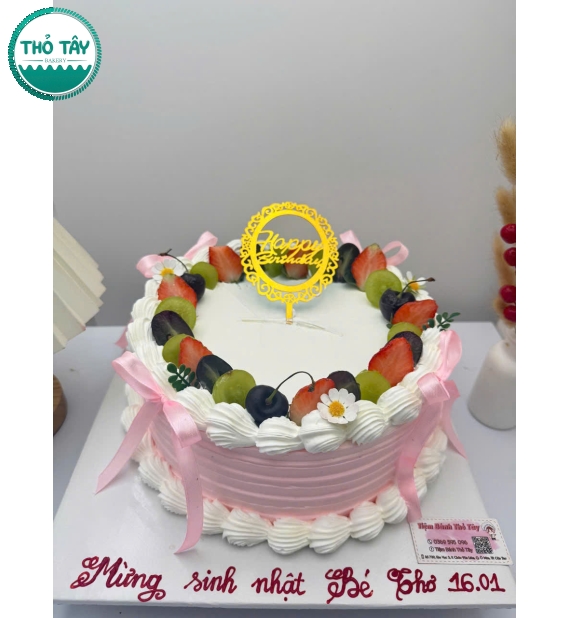 Bánh Kem trái cây mừng sinh nhật lớp học