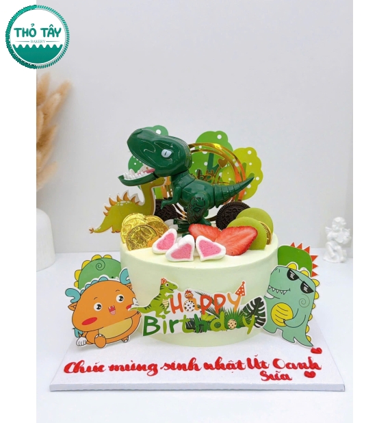 Bánh kem dành cho bé trai yêu thích khủng long 2026