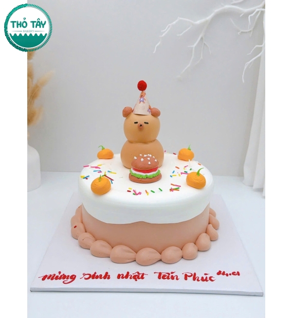 Bánh kem style Hàn Quốc tạo hình dành cho bé trai 