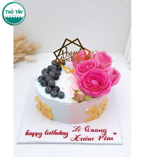 Bánh Kem hình trái tim tặng ngày valentine tại Cần Thơ mix hoa tươi