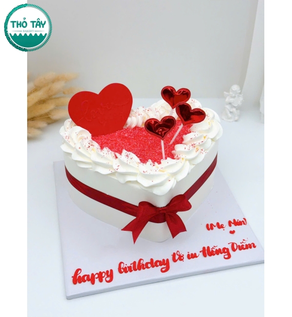 Bánh Kem tone đỏ tặng mẹ 8/3