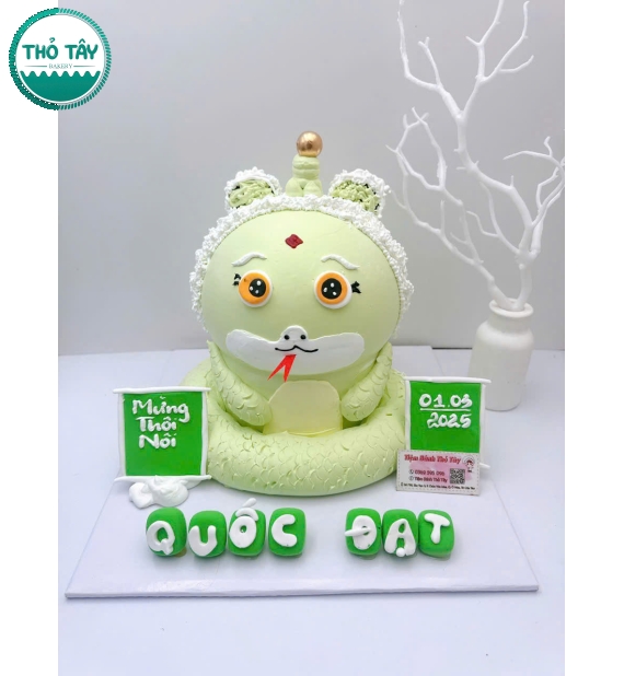 Bánh Kem thôi nôi dành cho trai tuổi tỵ