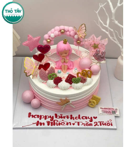Bánh Kem dành cho bé gái công chúa lên 2 tuổi