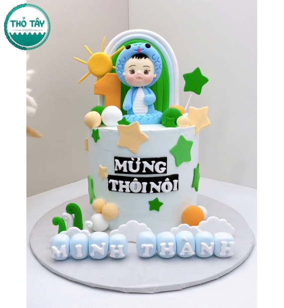 Bánh Kem thôi nôi dành cho bé trái tuổi tỵ