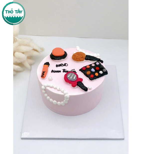 Bánh kem hàn quốc tạo hình trang điểm dành cho team nữ