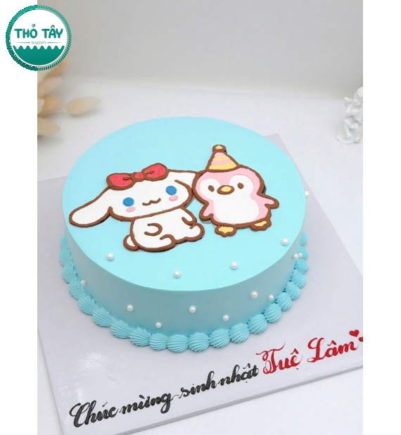 Bánh kem hàn quốc vẻ hình chibi dành cho cặp đôi