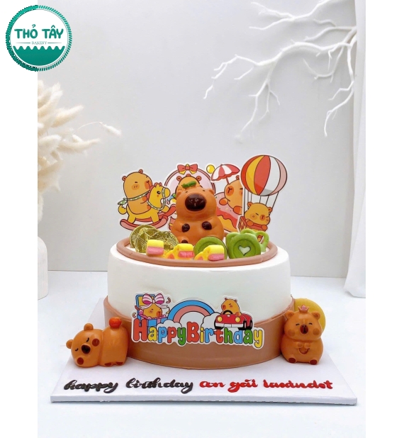 Bánh kem dành cho bé trai mẫu theo hoạt hình 