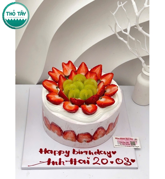 Bánh Kem trái cây đẹp tặng anh hai