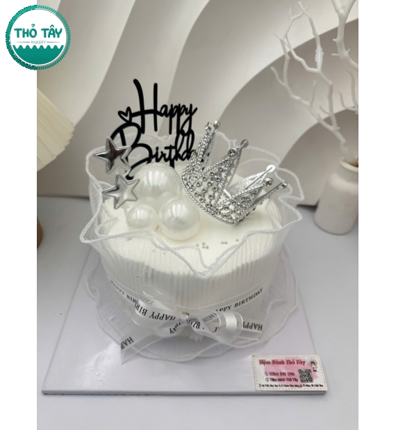 Bánh Kem tone trắng dành cho nữ hot tai Thỏ Tây