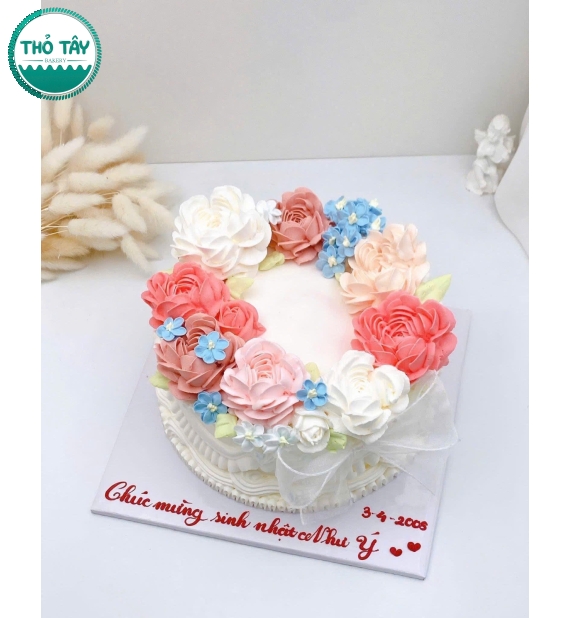 Bánh kem dành cho nữ mẫu bánh bắt hoa dành cho nữ 18 tuổi