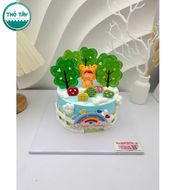 Bánh kem cho bé gái lên 1 tuổi