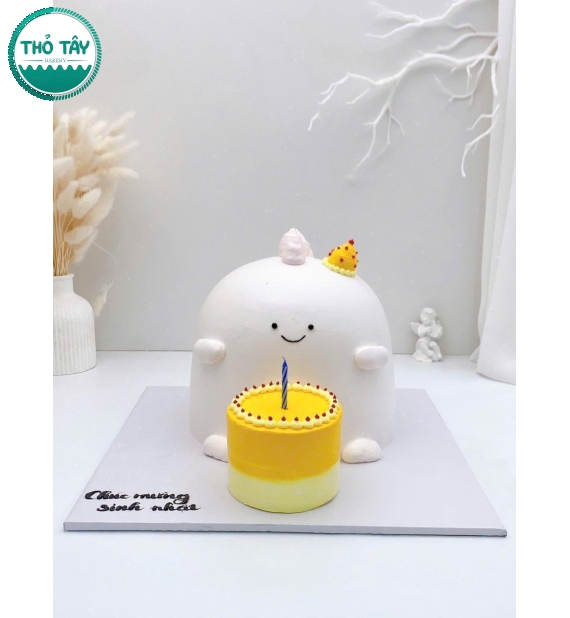 Bánh kem cho bé gái 9 tuổi mẫu bán tạo hình đáng yêu