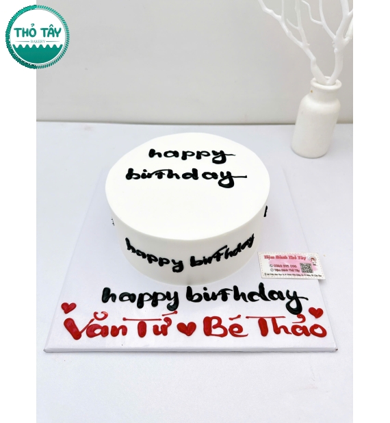 Mẫu bánh kem dành tặng nữ viết lời chúc theo yêu cầu