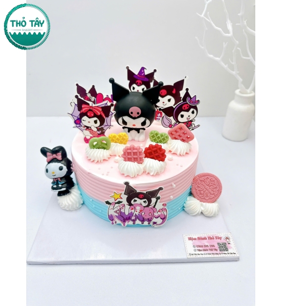 Bánh kem cho bé gái 9 tuổi yêu thích kô rô mi