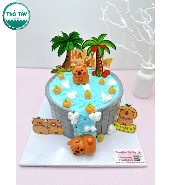 Bánh Kem siêu đáng yêu cho bé gái yêu thích capypara hot 2026