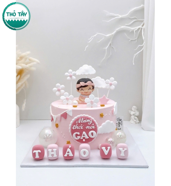 Bánh thôi nôi cho bé gái làm theo yêu cầu