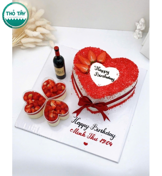 Bánh kem và sét bánh cup tặng sinh nhật chồng