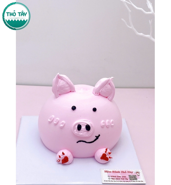 Bánh kem hàn quốc tạo hình heo dễ thương