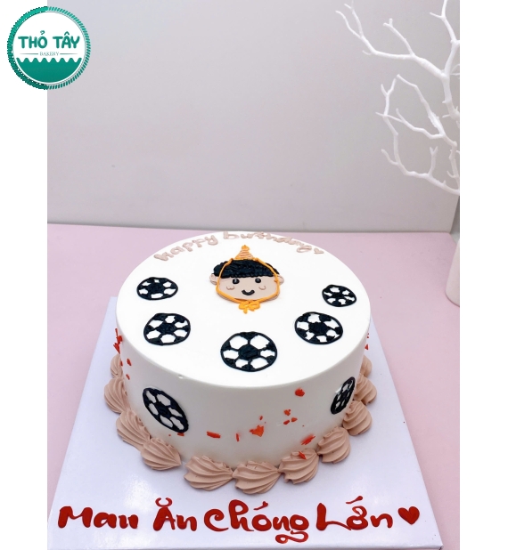 Bánh kem hàn quốc yêu thích bóng đá 