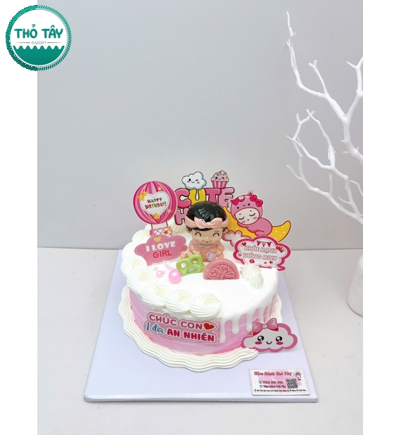 Bánh Kem Cho Bé Gái 1 Tuổi mẫu đẹp 