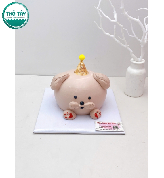 Bánh Kem dành cho bé gái tạo hình gấu nâu dễ thương 