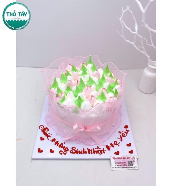 Bánh Kem Tone Hồng Hot Trend 2026 Long Thới hot