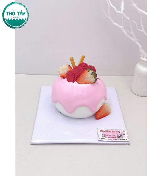 Bánh kem tạo ly trà sữa hot 